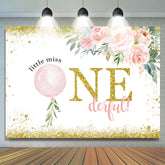 Little Miss Onederful Fleur Joyeux Anniversaire Toile de Fond